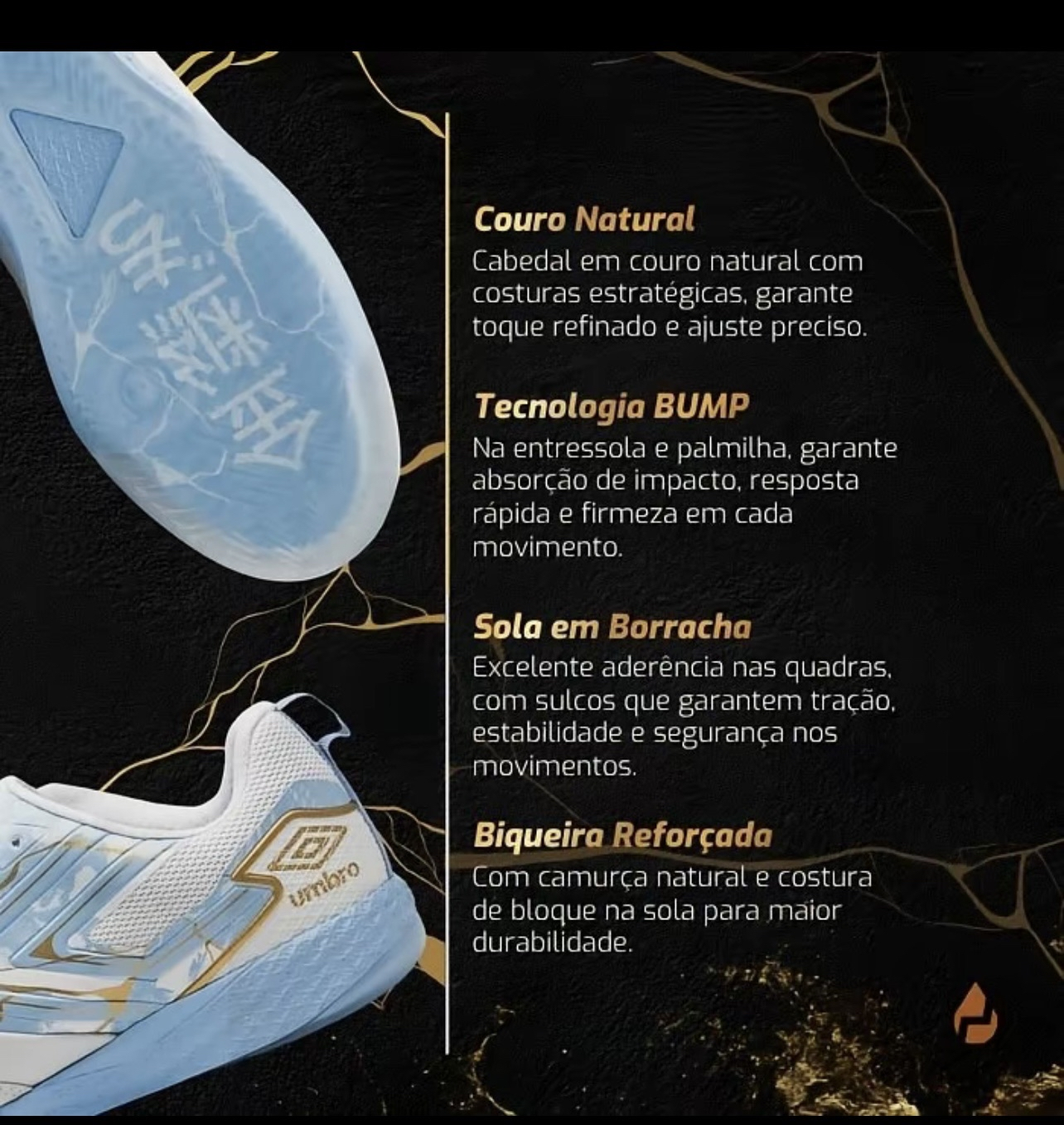 Chuteira Futsal UMBRO PRO 5 BUMP KINTSUGI